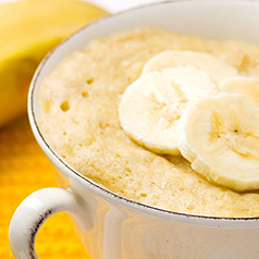 Close up of Coconut Banana Quinoa Breakfast Mug