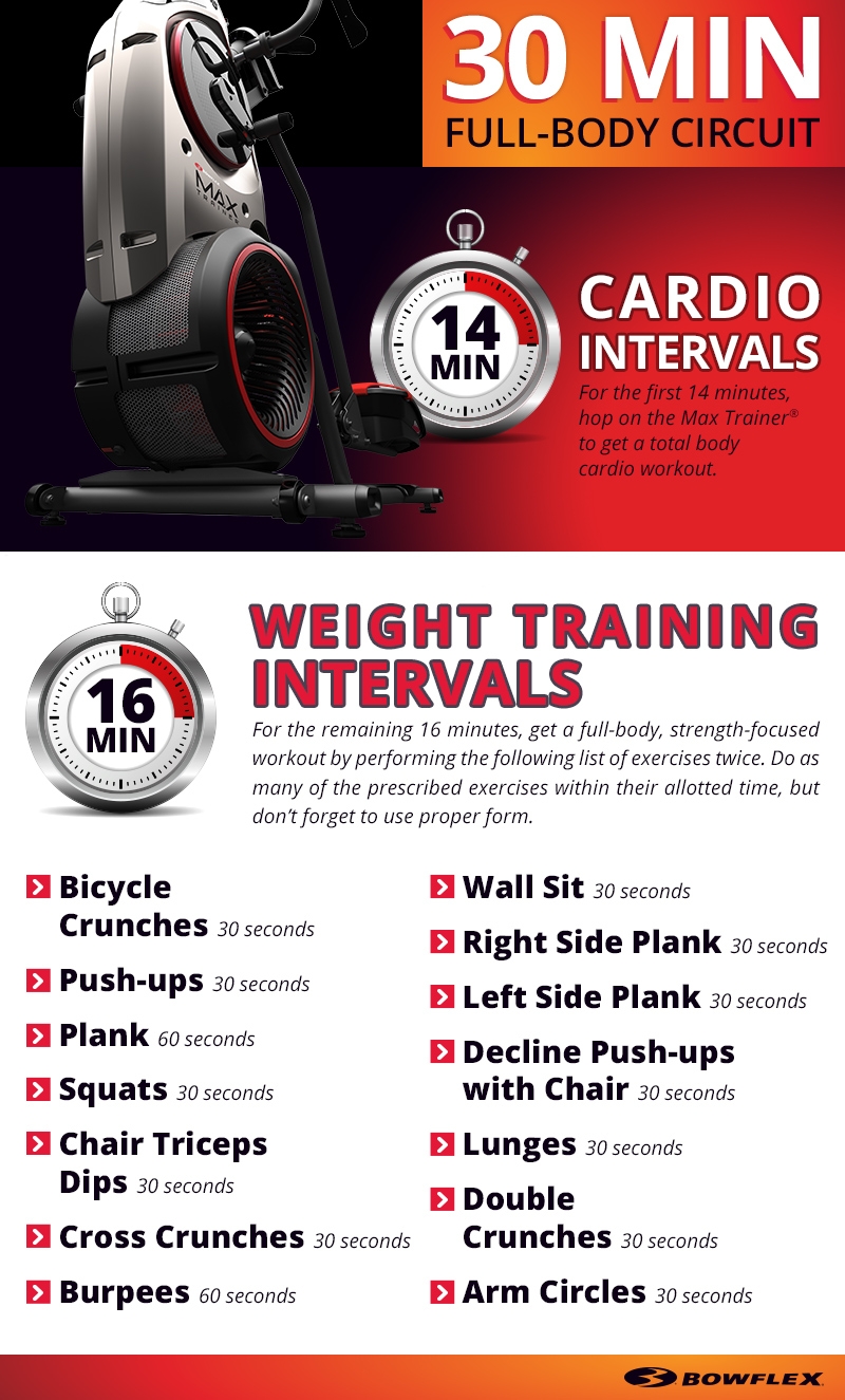 30 Minute Full Body Interval Workout Circuit Bowflex