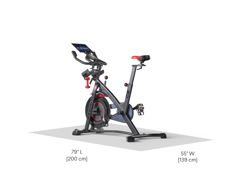 exercise bike size